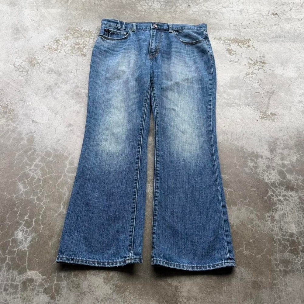 Vintage 2000's GAP premium boot cut wide leg denim jeans  Tagged size 34x30